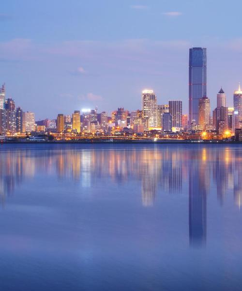 Krásný pohled na město Dalian
