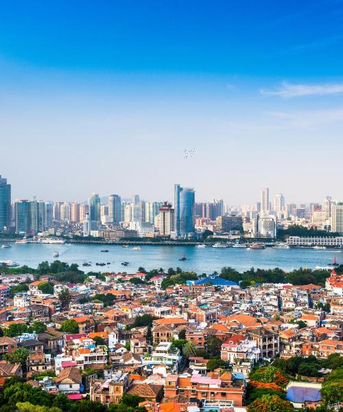 Una bonita panorámica de Xiamen, una ciudad popular entre nuestros usuarios