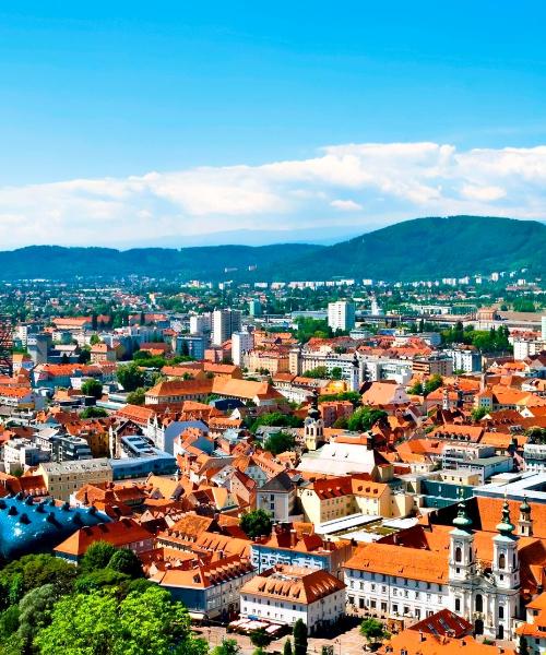 A beautiful view of Graz serviced by Graz Airport