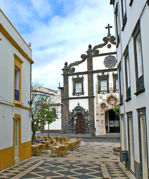 A beautiful view of Ponta Delgada serviced by João Paulo II Airport