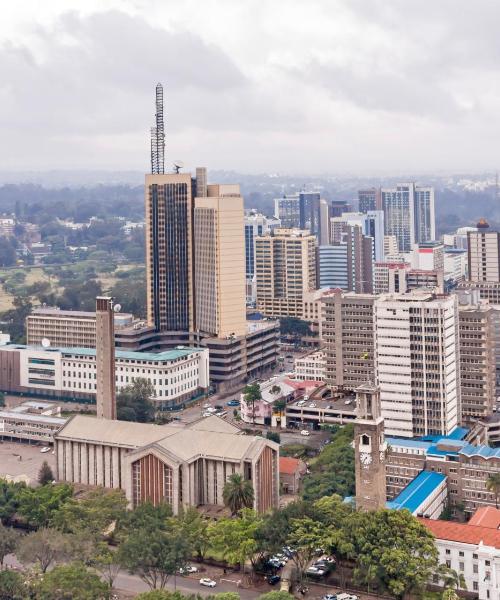 Una bellissima vista di Nairobi