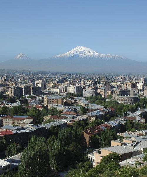 Ein schöner Blick auf Jerewan