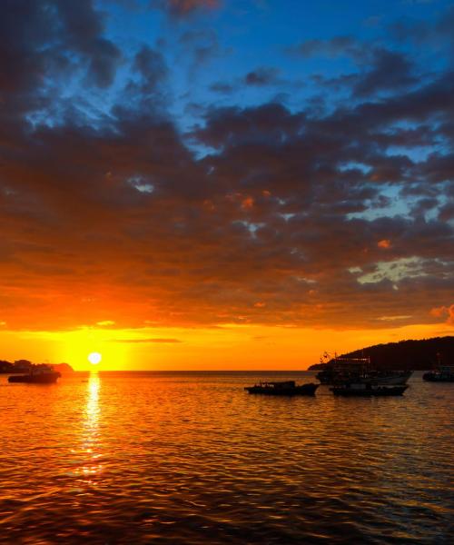 Kota Kinabalu şehrinden güzel bir manzara