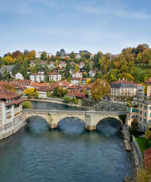 A beautiful view of Bern serviced by Belp Airport.