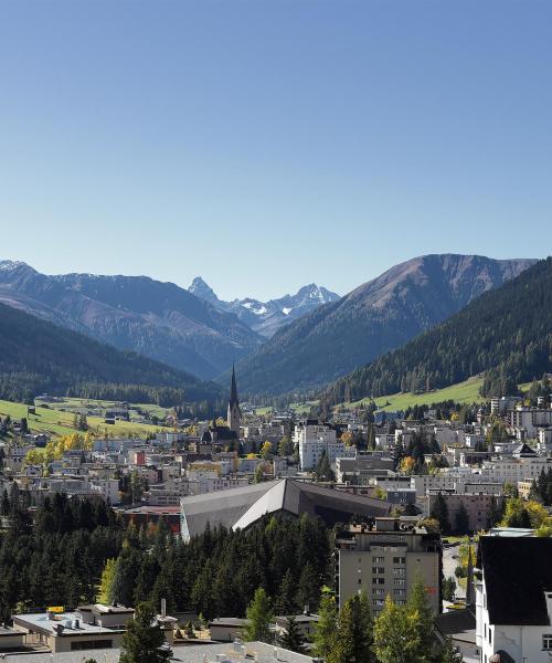 Ein schöner Blick auf Davos