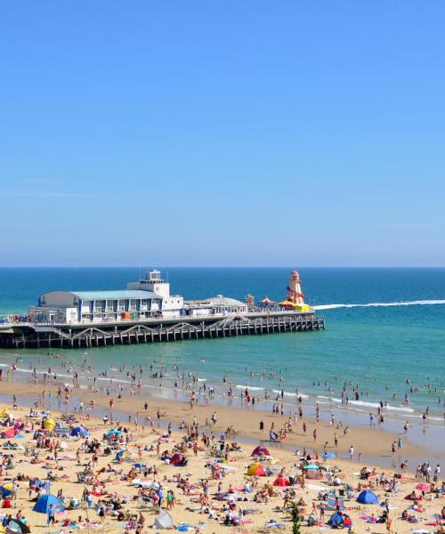 A beautiful view of Bournemouth serviced by Bournemouth Airport.