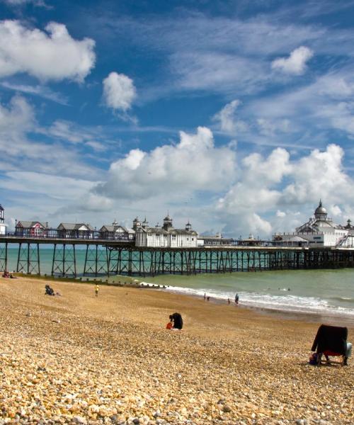 Krásny pohľad na mesto Eastbourne