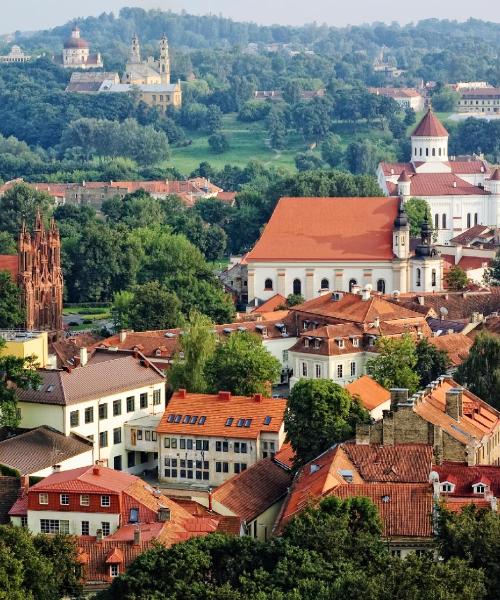 Ein schöner Blick auf Vilnius