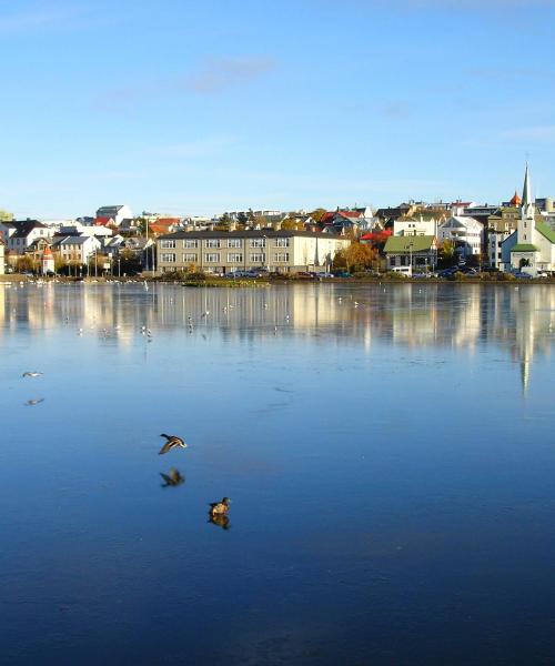 A beautiful view of Reykjavík serviced by Reykjavík Keflavík Airport.