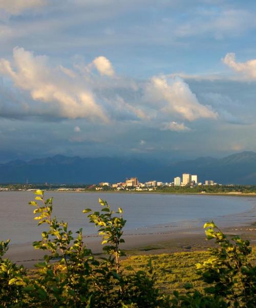 Anchorage şehrinden güzel bir manzara