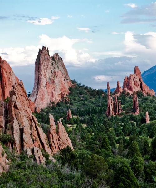 Krásný pohled na město Colorado Springs, které je mezi našimi zákazníky oblíbené
