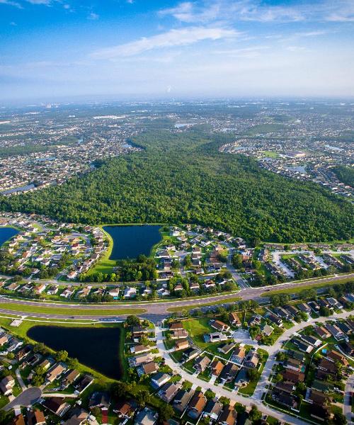 Linna Kissimmee kaunis vaade