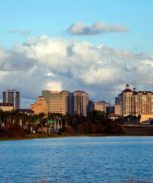 Krásný pohled na město West Palm Beach
