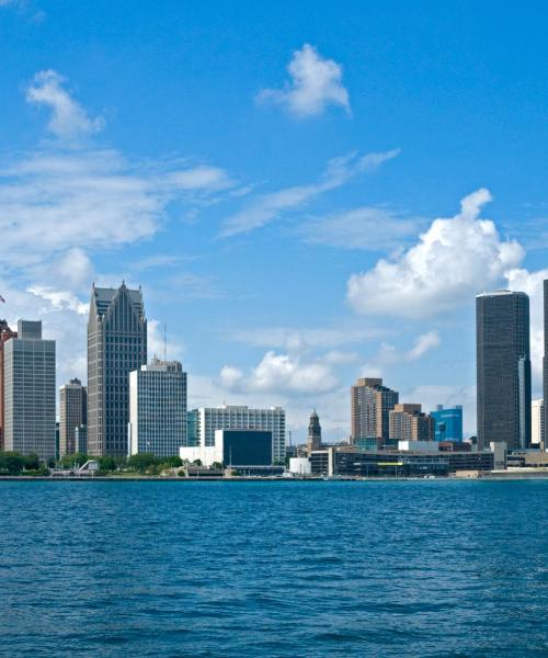 A beautiful view of Detroit – a popular city among our users