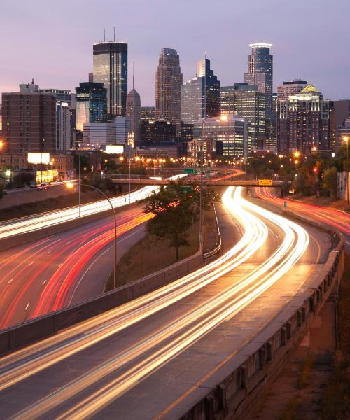 A beautiful view of Minneapolis