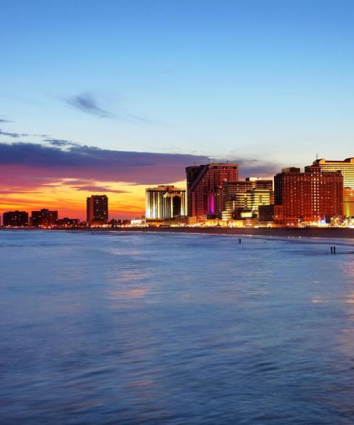 A beautiful view of Atlantic City – a popular city among our users