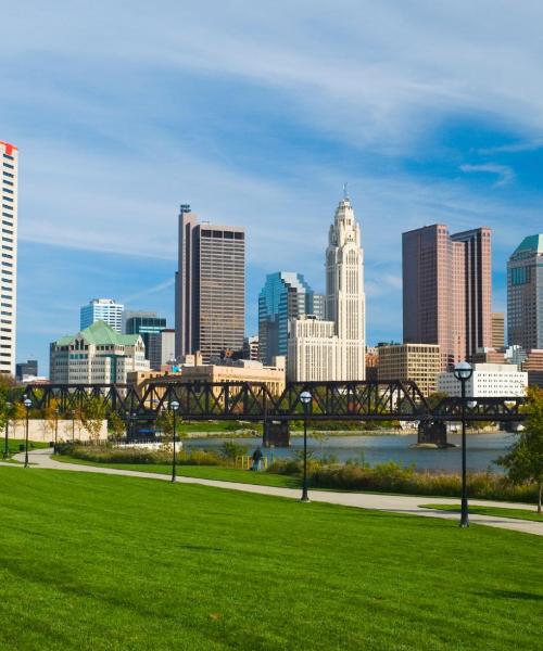 Krásný pohled na město Columbus