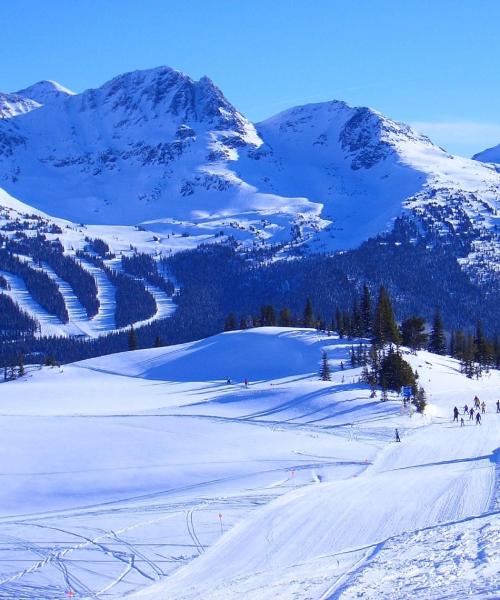 Krásný pohled na město Whistler