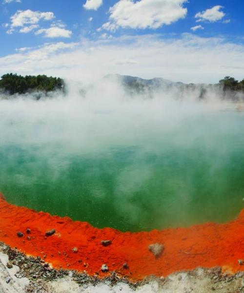 Kaunis näkymä kaupunkiin Rotorua