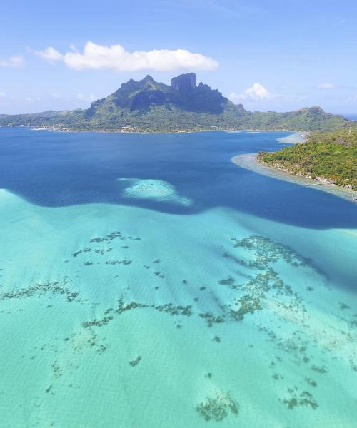En vacker bild av Bora Bora