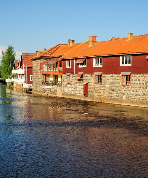 Krásny pohľad na mesto Falun