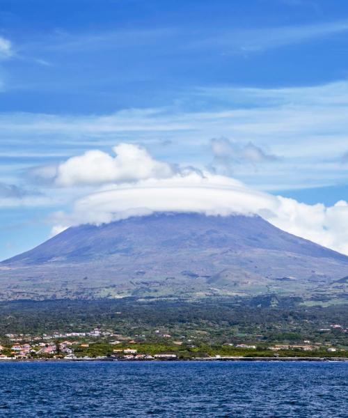 A beautiful view of Madalena serviced by Pico Airport