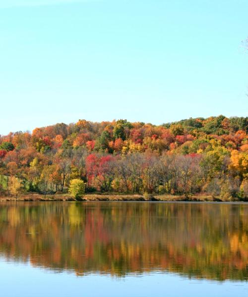 Una hermosa vista de Glens Falls