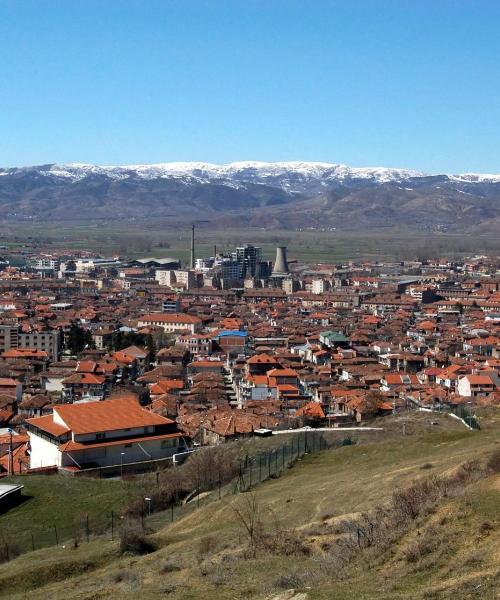 Una panoràmica bonica de Korçë