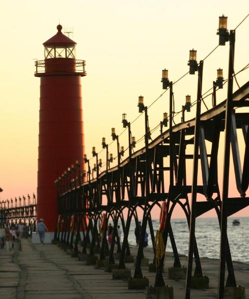 A beautiful view of Grand Haven.