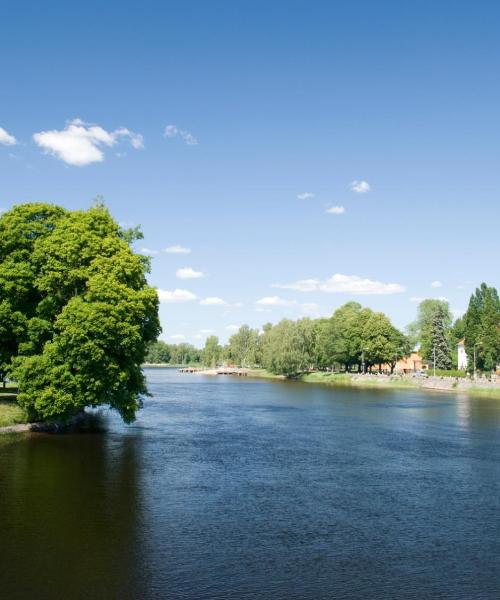 Krásny pohľad na mesto Säffle