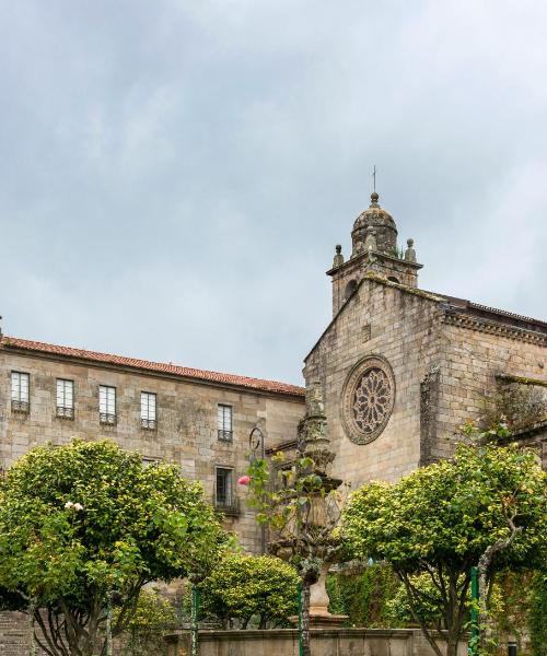 Ein schöner Blick auf Pontevedra