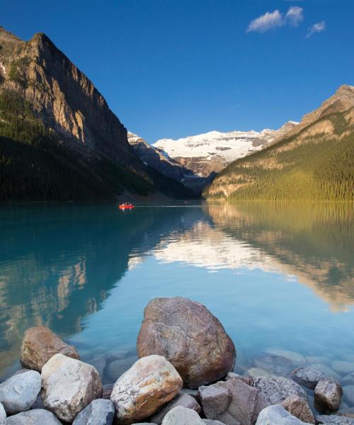 A beautiful view of Lake Louise – a popular city among our users