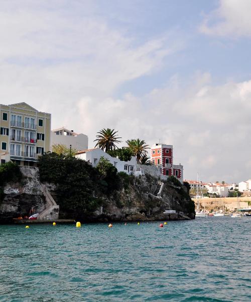 A beautiful view of Mahón serviced by Menorca Airport.