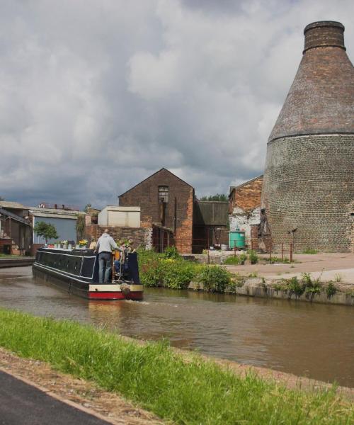 Piękny widok na miasto Stoke-on-Trent