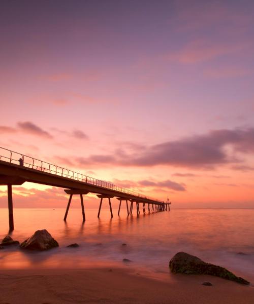 A beautiful view of Badalona.