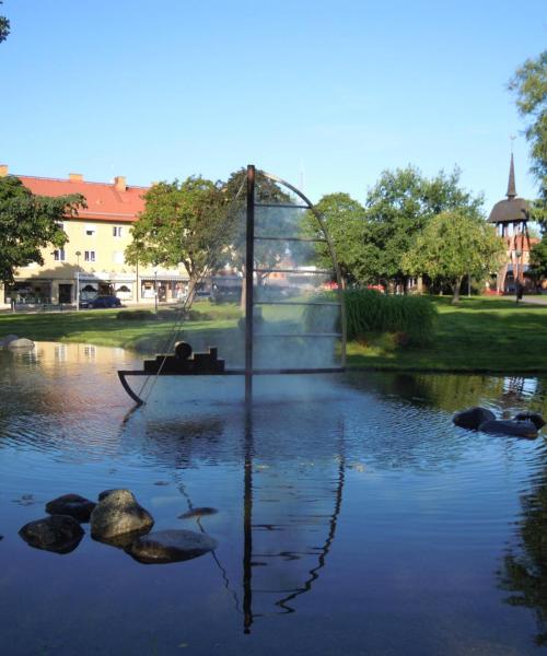 Čudovit pogled na mesto Fagersta