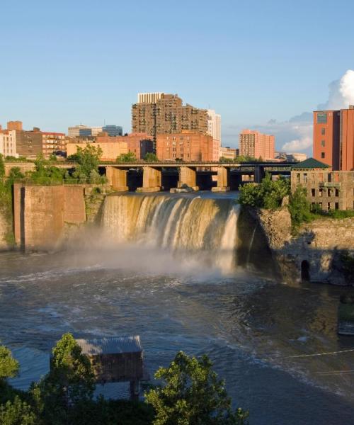 A beautiful view of Rochester serviced by Greater Rochester International Airport