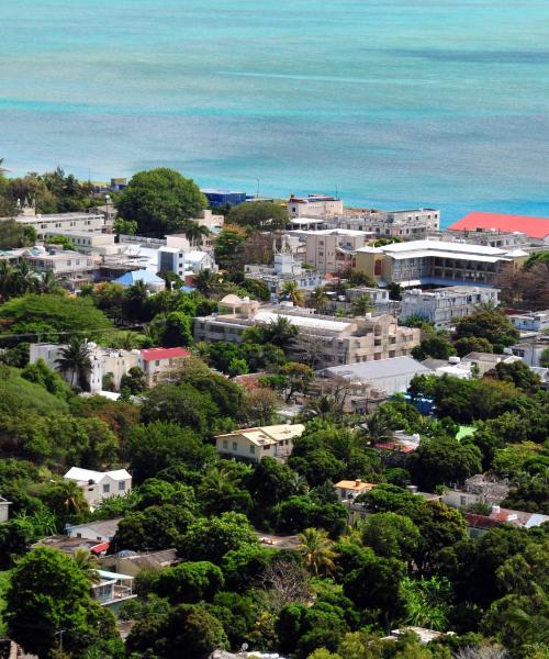 A beautiful view of Port Mathurin.