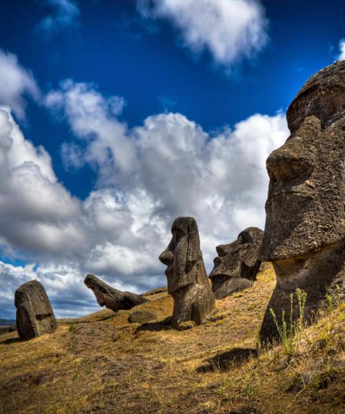 A beautiful view of Hanga Roa – a popular city among our users