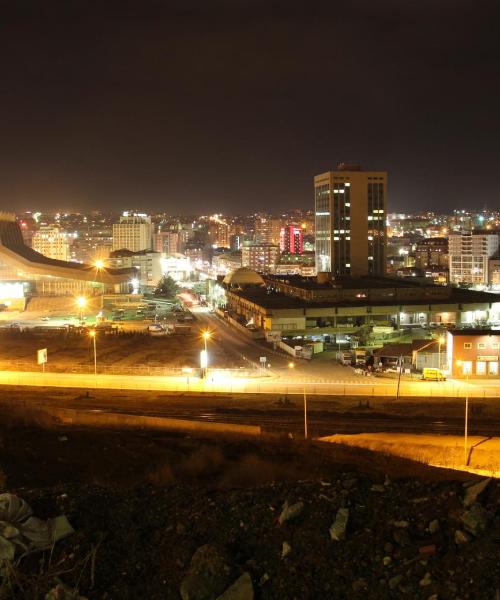 A beautiful view of Pristina serviced by Pristina International Airport.