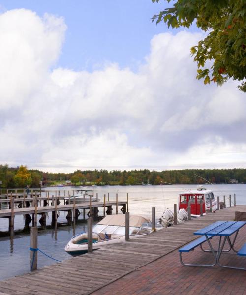 Krásný pohled na město Wolfeboro