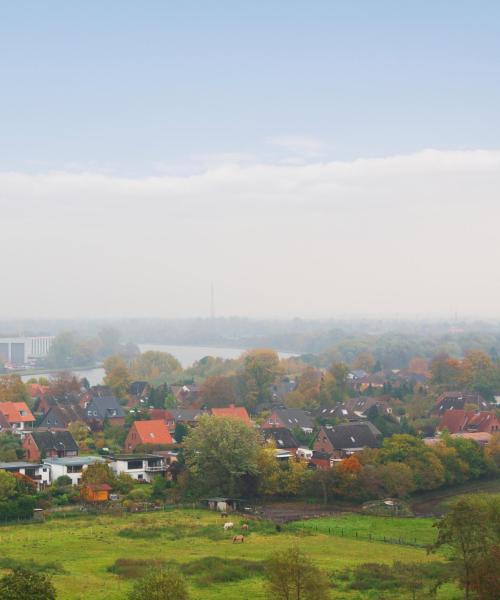 Krásný pohled na město Rendsburg