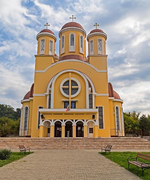 Krásny pohľad na mesto Reşiţa