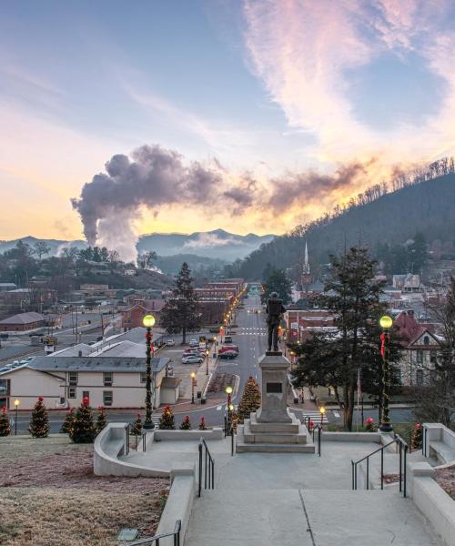 Krásny pohľad na mesto Sylva