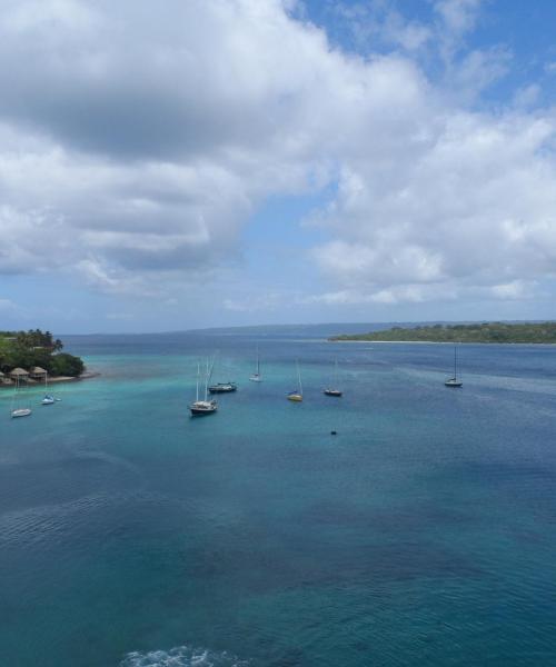 A beautiful view of Port Vila – a popular city among our users