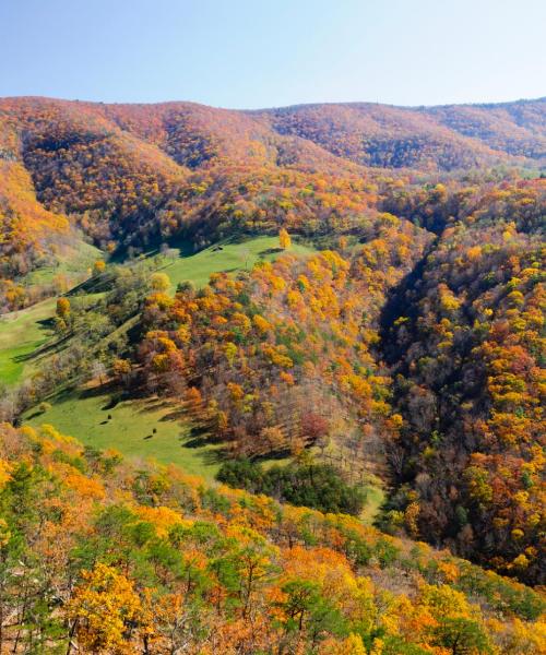 Una bonita panorámica de Buckhannon