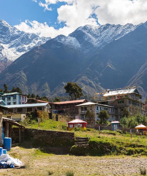 A beautiful view of Lukla.