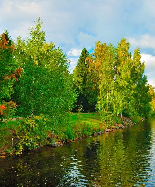 Ein schöner Blick auf Imatra