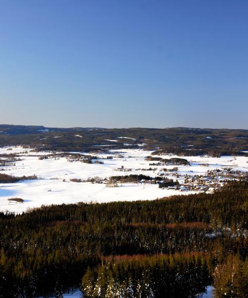 Piękny widok na miasto Borlänge