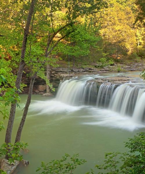 A beautiful view of Hot Springs – a popular city among our users